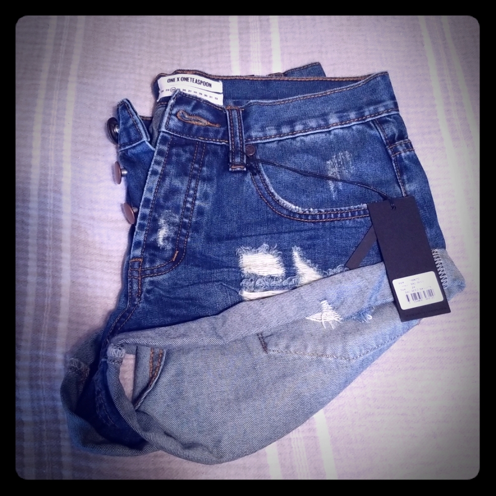 One Teaspoon Blue Jean Shorts